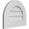 Ekena Millwork Round Top Surface Mount PVC Gable Vent: Non-Functional, w/ 3-1/2"W x 1"P Standard Frame, 20"W x 16"H GVPRT20X1601SN - alternate 4